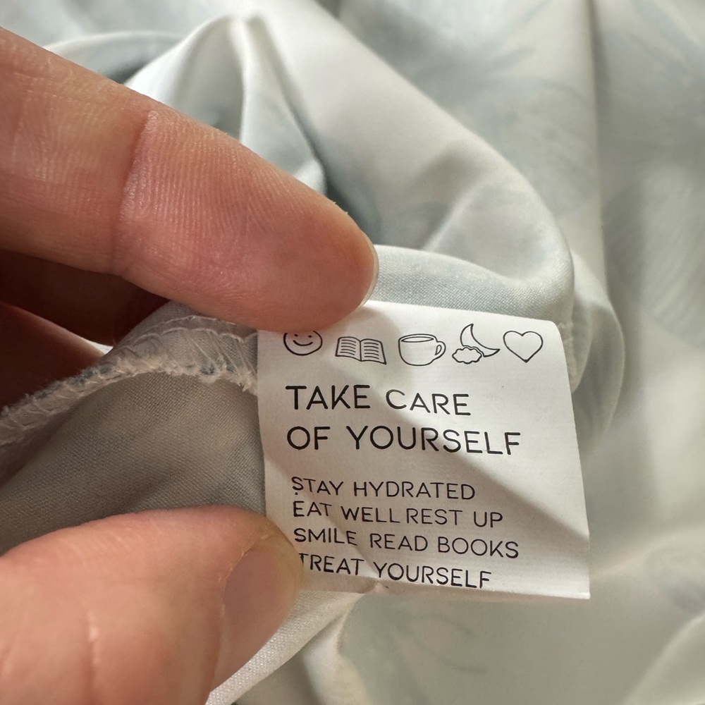 Shekou Butterfly Effect NWT 100% Satin Y2K Inspired Blue White Slip Dress - Picture 10 of 11